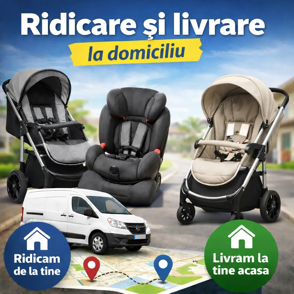 Ridicare si livrare domiciliu carucioare si scaune auto bebelusi - Mr Magic